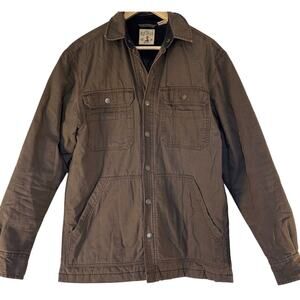 Red Head Jacket Mens Size S Brown Snap Front Barn Ranch Quilted Lining Redhead